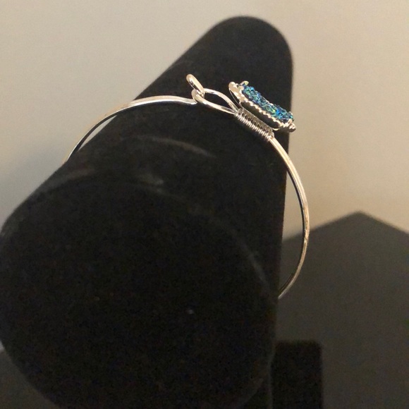 Multicolor Drusy silver bracelet - Picture 2 of 3